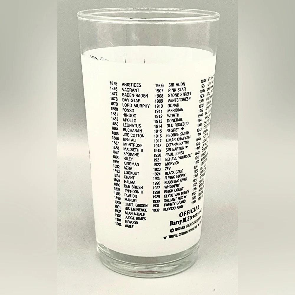 𝅺Vintage Official 116th Kentucky Derby Mint Julep Glass Churchill Downs 1990